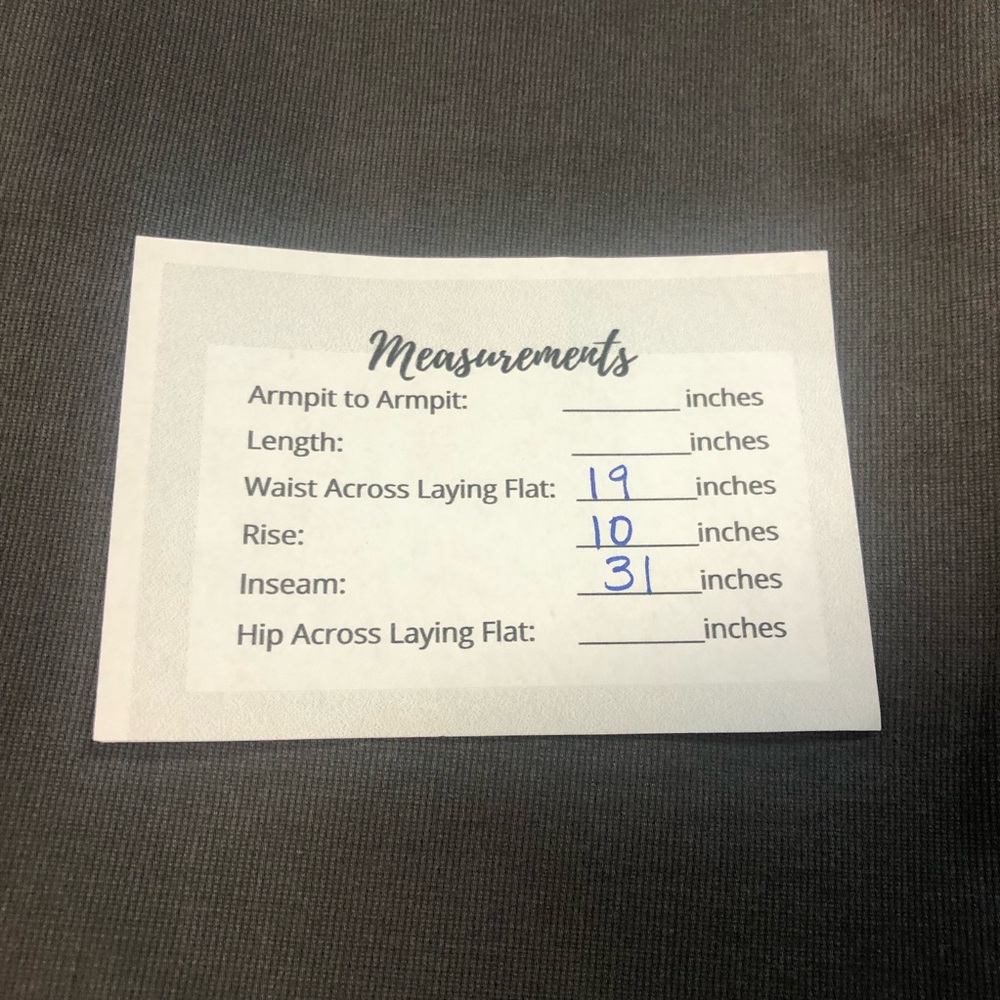 Elle Trouser Pant Low Rise Back Pockets Softy Distressed - Picture 7 of 8
